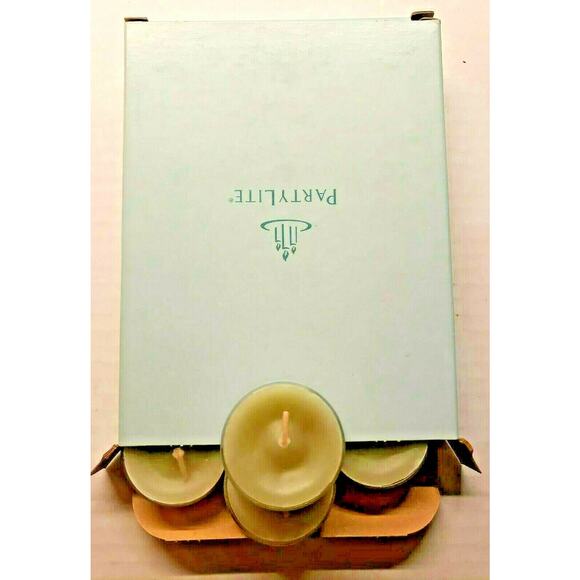 Vintage Partylite Tealights 12 Candles NOS "Wild Fern" p1f/v04516 - Picture 1 of 3